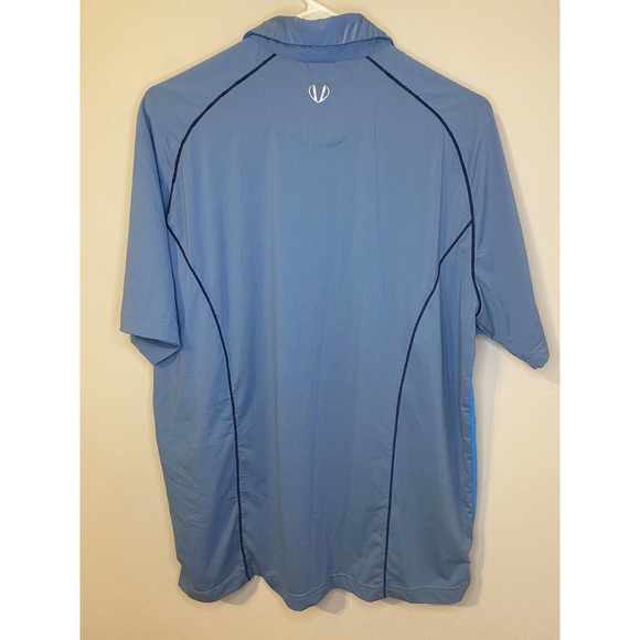 Sunice Size MEDIUM Blue Gray‎ Polo Golf Shirt Performance Sportswear - Picture 4 of 7